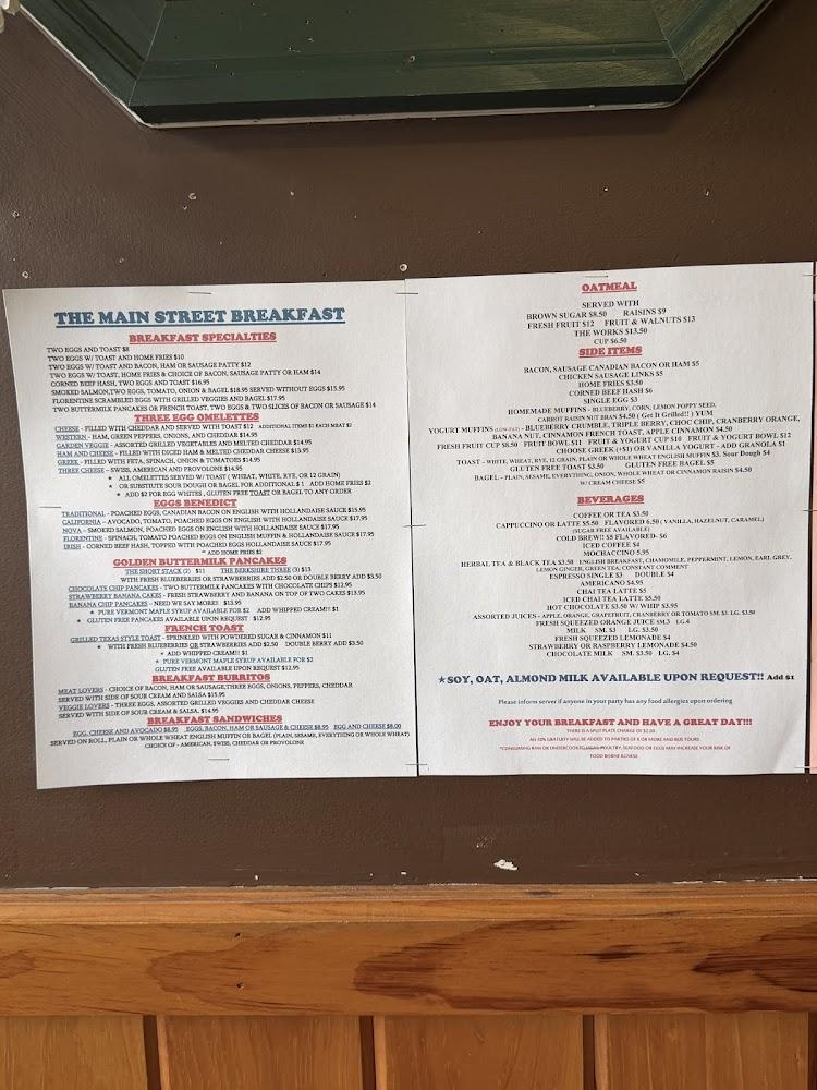 Main Street Cafe Menu image 2
